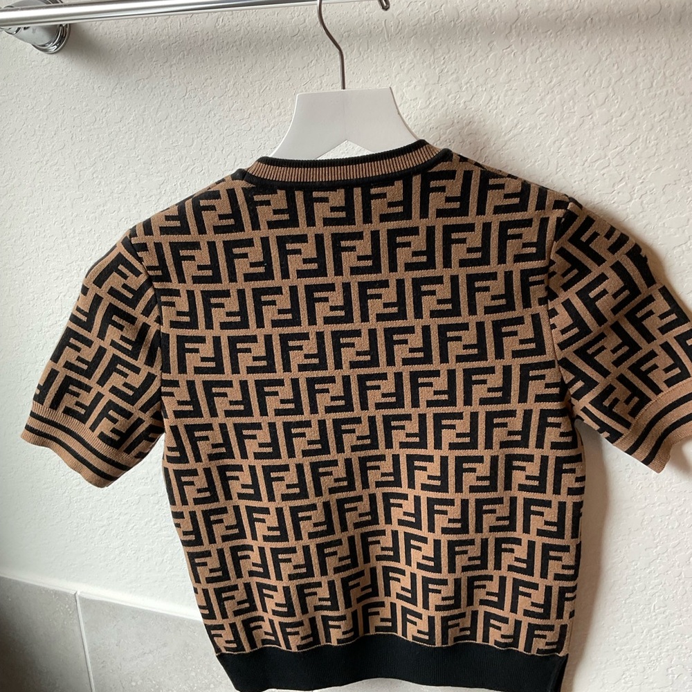 Fendi cardigan women’s small brown - Picture 3 of 7